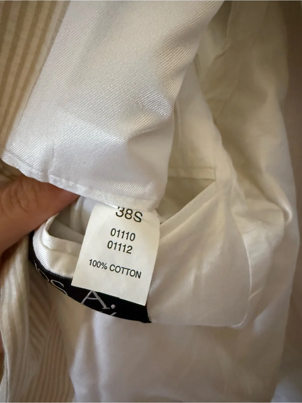 Jos A Bank 38S Men's Cream Pinstripe Blazer- Stay Cool